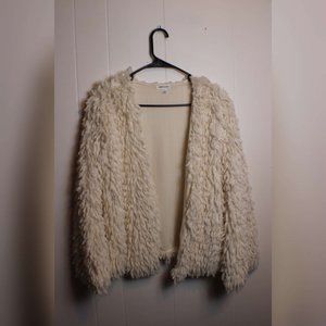 Stitch & Pine Ivory Fuzzy Teddy